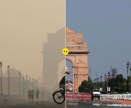 Delhi's air quality has seen a slight improvement despite...