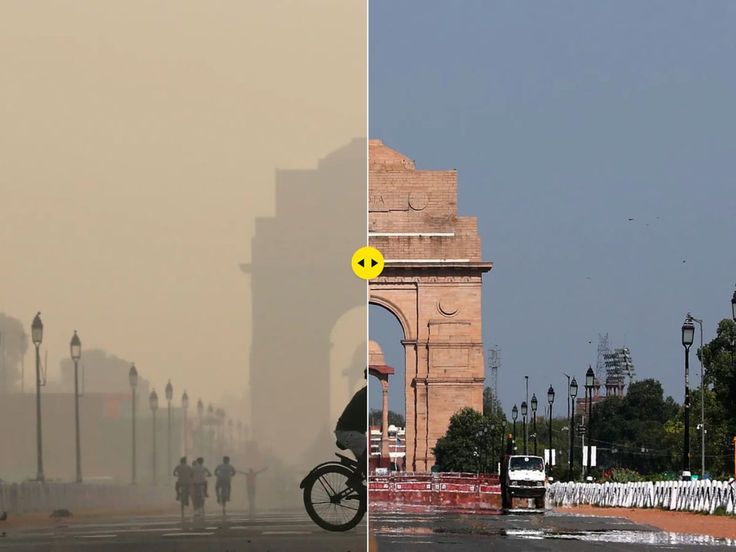 Delhi's air quality has seen a slight improvement despite...